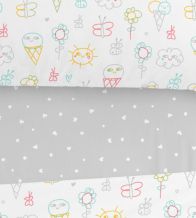 Juego de sábanas infantil 016, Gris