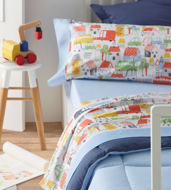 Juego de sábanas infantiles, 178 Azul