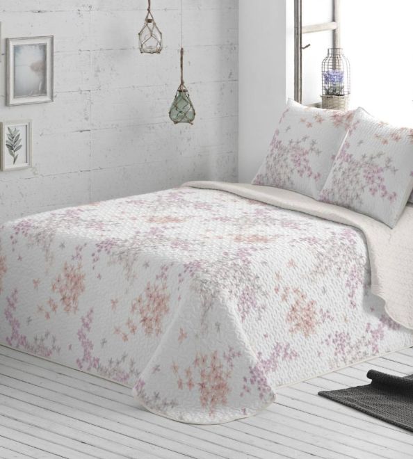 Colcha boutí diseño 525, color Crema