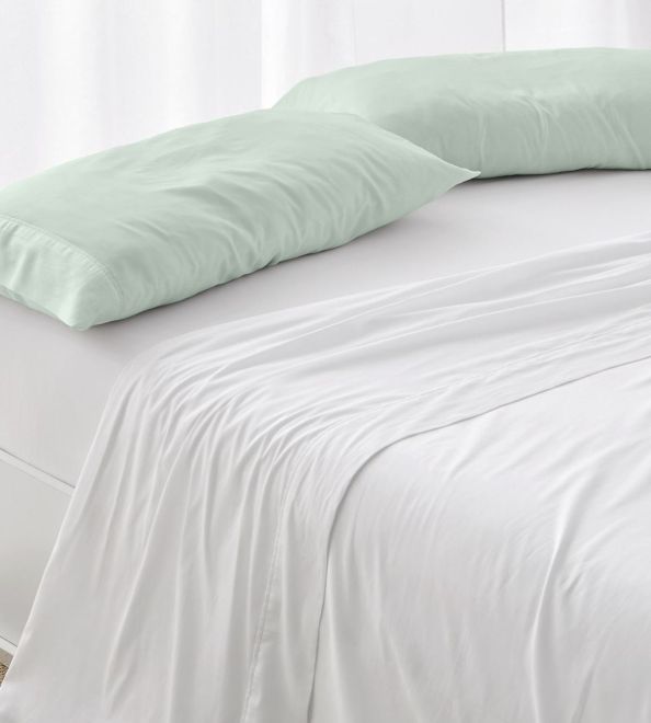 Fundas de almohada Algodón Percal, Diseño 400 - Menta