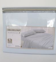 Juego de sábanas tejido Velvelina®, 003 Azul - Nuevas sábanas de invierno, textura aterciopelada