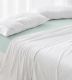 Sábana ajustable, tejido Velvelina®, 001 Menta Nuevas sábanas de invierno, textura aterciopelada