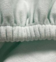 Sábana ajustable, tejido Velvelina®, 001 Menta Nuevas sábanas de invierno, textura aterciopelada