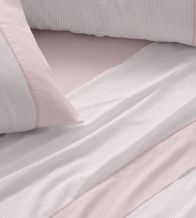 Sábana de rayitas, diseño 297, color Coral pálido
