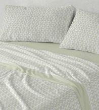 Sábanas de invierno Coralina, tacto peluche, Diseño 988 Oliva
