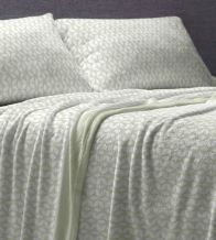 Sábanas de invierno Coralina, tacto peluche, Diseño 988 Oliva