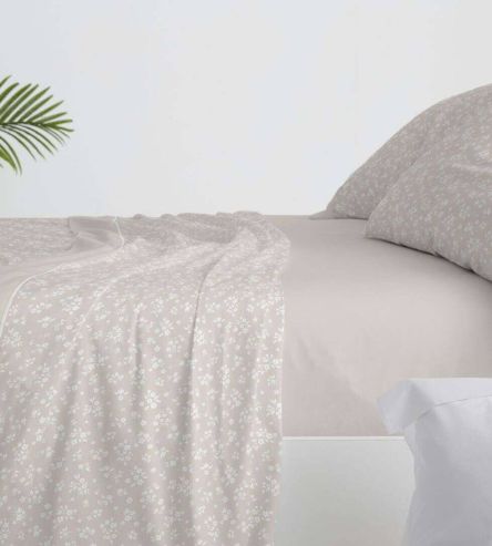 Sábanas de invierno, franela premium 100% algodón, 572 Piedra
