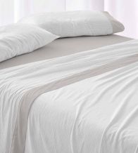 Sábanas de invierno, franela premium 100% algodón, 573 Gris
