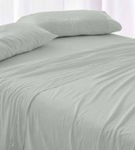 Sábanas de invierno tejido Velvelina®, textura aterciopelada, 005 Laurel