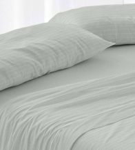 Sábanas de invierno tejido Velvelina®, textura aterciopelada, 005 Laurel