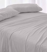 Sábanas de invierno tejido Velvelina®, textura aterciopelada, 005 Gris