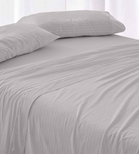 Sábanas de invierno tejido Velvelina®, textura aterciopelada, 005 Gris