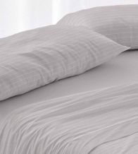 Sábanas de invierno tejido Velvelina®, textura aterciopelada, 005 Gris