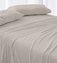 Sábanas de invierno tejido Velvelina®, textura aterciopelada, 005 Beige