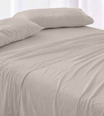 Sábanas de invierno tejido Velvelina®, textura aterciopelada, 005 Beige