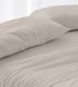 Sábanas de invierno tejido Velvelina®, textura aterciopelada, 005 Beige