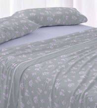 Sábanas de invierno tejido Velvelina®, textura aterciopelada, 006 Azul Acero