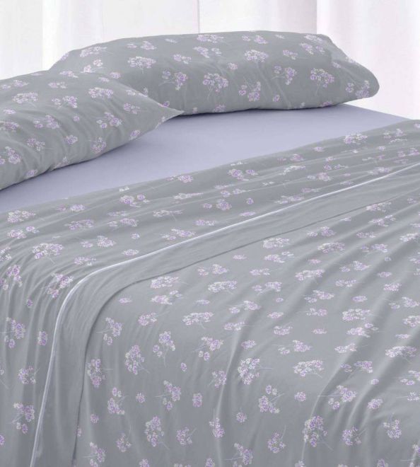 Sábanas de invierno tejido Velvelina®, textura aterciopelada, 006 Azul Acero