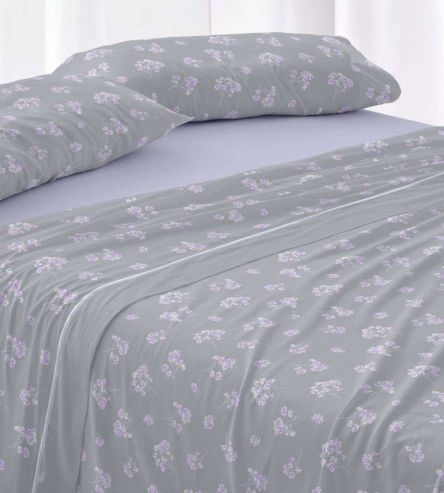 Sábanas de invierno tejido Velvelina®, textura aterciopelada, 006 Azul Acero