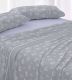 Sábanas de invierno tejido Velvelina®, textura aterciopelada, 006 Azul Acero