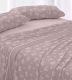 Sábanas de invierno tejido Velvelina®, textura aterciopelada, 006 Rosa Palo
