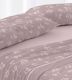 Sábanas de invierno tejido Velvelina®, textura aterciopelada, 006 Rosa Palo