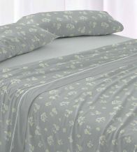 Sábanas de invierno tejido Velvelina®, textura aterciopelada, 006 Eucalipto