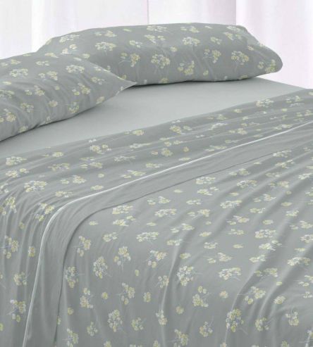 Sábanas de invierno tejido Velvelina®, textura aterciopelada, 006 Eucalipto