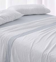 Sábanas de invierno tejido Velvelina®, textura aterciopelada, 007 Azul