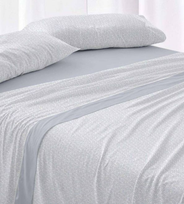 Sábanas de invierno tejido Velvelina®, textura aterciopelada, 007 Azul