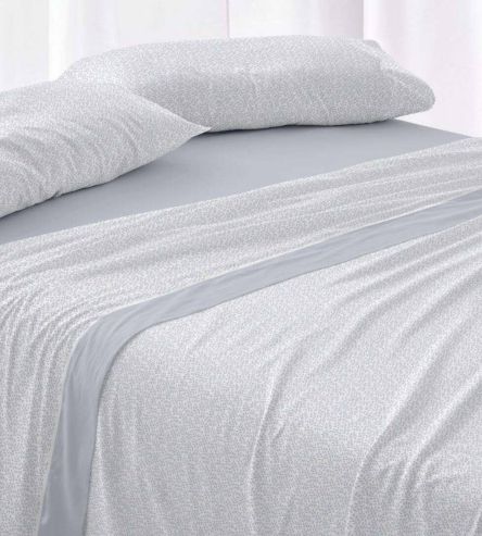 Sábanas de invierno tejido Velvelina®, textura aterciopelada, 007 Azul