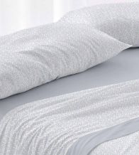 Sábanas de invierno tejido Velvelina®, textura aterciopelada, 007 Azul