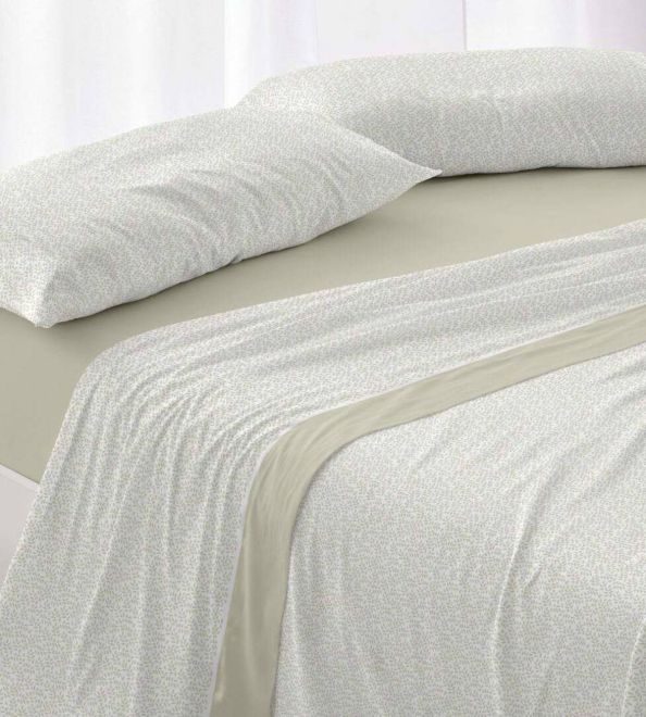 Sábanas de invierno tejido Velvelina®, textura aterciopelada, 007 Musgo