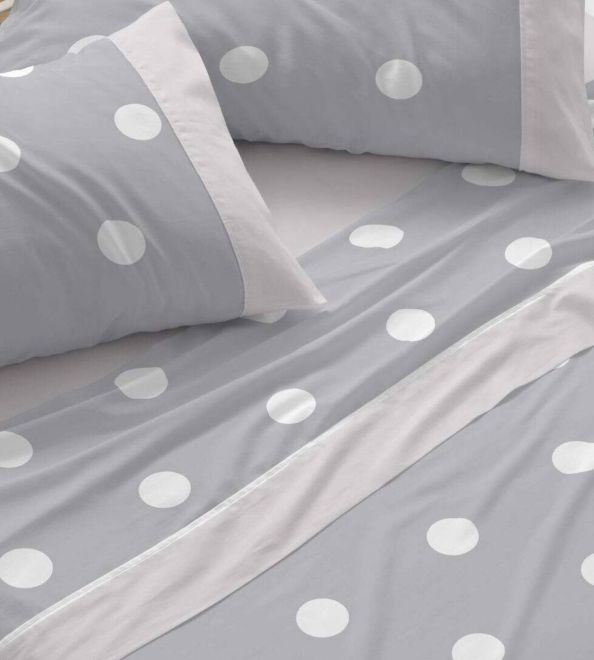 Sábanas de algodón, Diseño 627 Gris