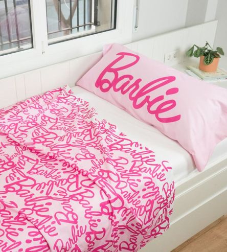 Juego de sábanas Barbie™, algodón 100%, diseño Dreamer, 001 Rosa  