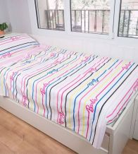 Juego de sábanas Barbie™, algodón 100%, diseño Unique, 002 Multicolor  