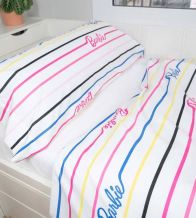 Juego de sábanas Barbie™, algodón 100%, diseño Unique, 002 Multicolor  