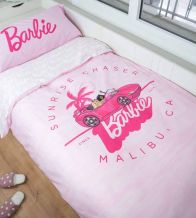 Funda nórdica Barbie™, algodón 100%, diseño Malibú, 003 Rosa