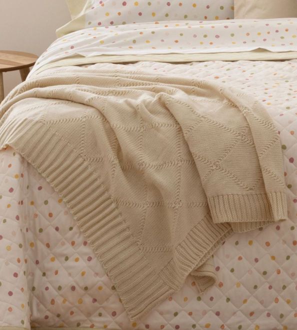 Plaid multiusos de punto 067 Beige