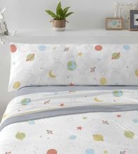 Sábanas Coralina, tacto peluche, diseño 991 color Azul Acero