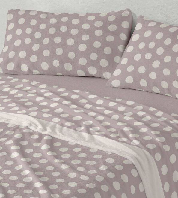 Sábanas Coralina, tacto peluche, diseño 993 color Cocoa
