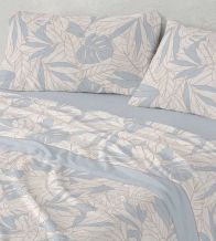 Sábanas Coralina, tacto peluche, diseño 994 color Azul  