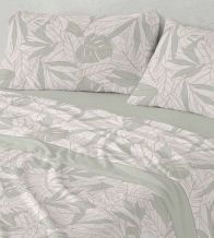 Sábanas Coralina, tacto peluche, diseño 994 color Verde