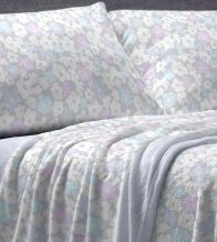 Sábanas Coralina, tacto peluche, diseño 995 color Azul