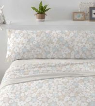 Sábanas Coralina, tacto peluche, diseño 995 color Beige