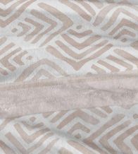 Sábanas Coralina, tacto peluche, diseño 996 color Tierra