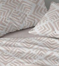Sábanas Coralina, tacto peluche, diseño 996 color Tierra