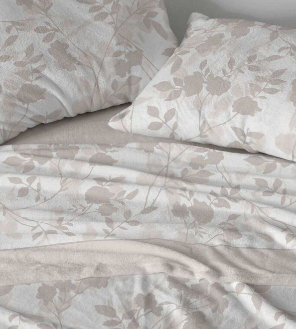 Sábanas Coralina, tacto peluche, diseño 998 color Beige