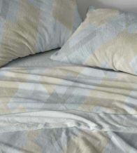 Sábanas Nacarina®, tacto aterciopelado, diseño 058 color Agua