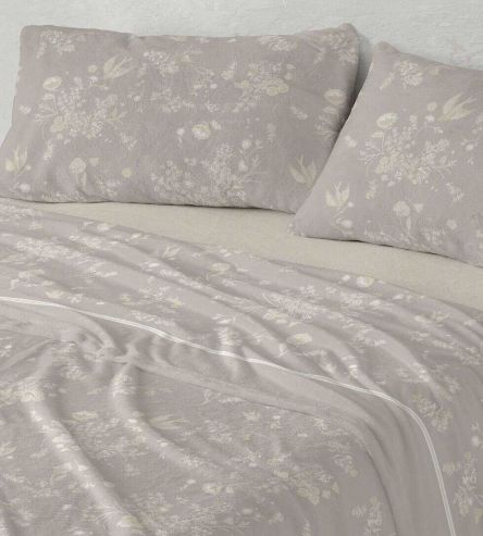 Sábanas Nacarina®, tacto aterciopelado, diseño 059 color Lino
